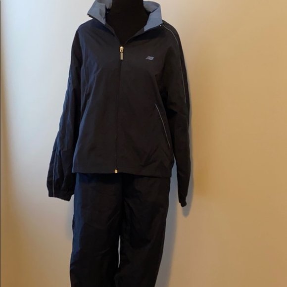 New Balance Pants - New Balance Women's Navy Blue/Lt. BlueTrim Tracksuit S/M